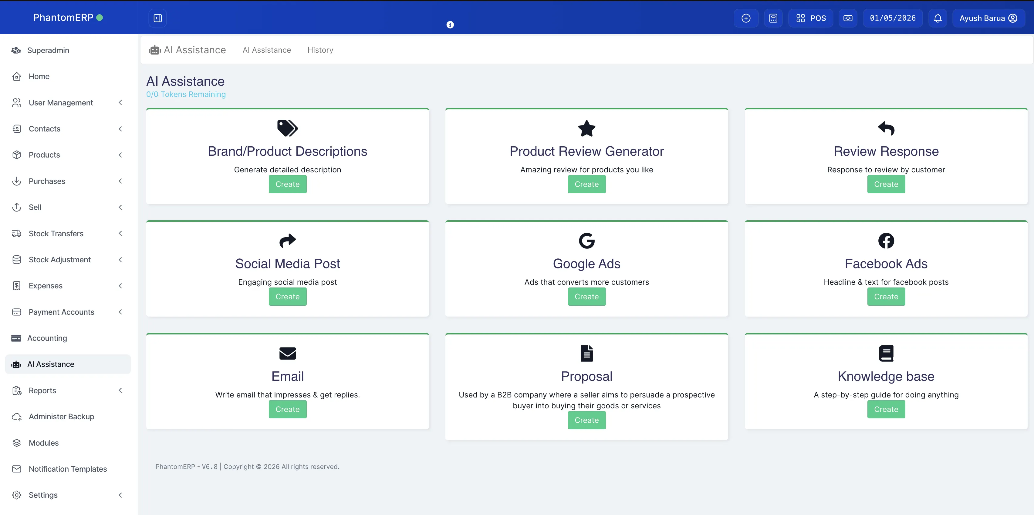AI assistance screen: recommendations, summaries, and workflow help